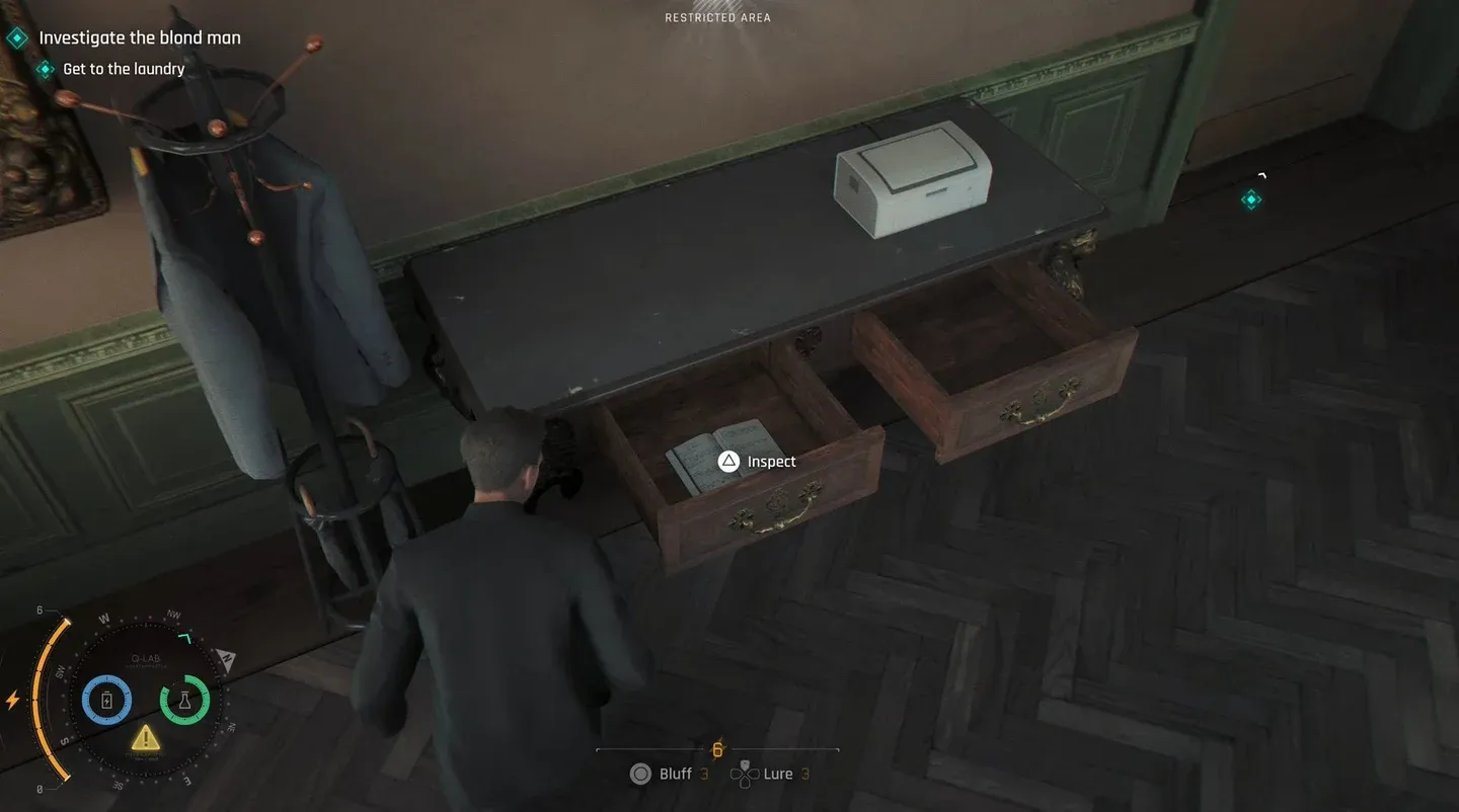 Safe code 1952 in Manager's Office