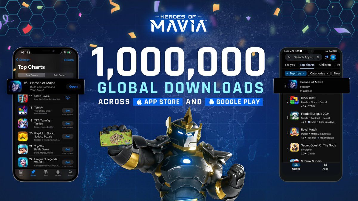 Heroes of Mavia supera 1 milione di download su mobile image