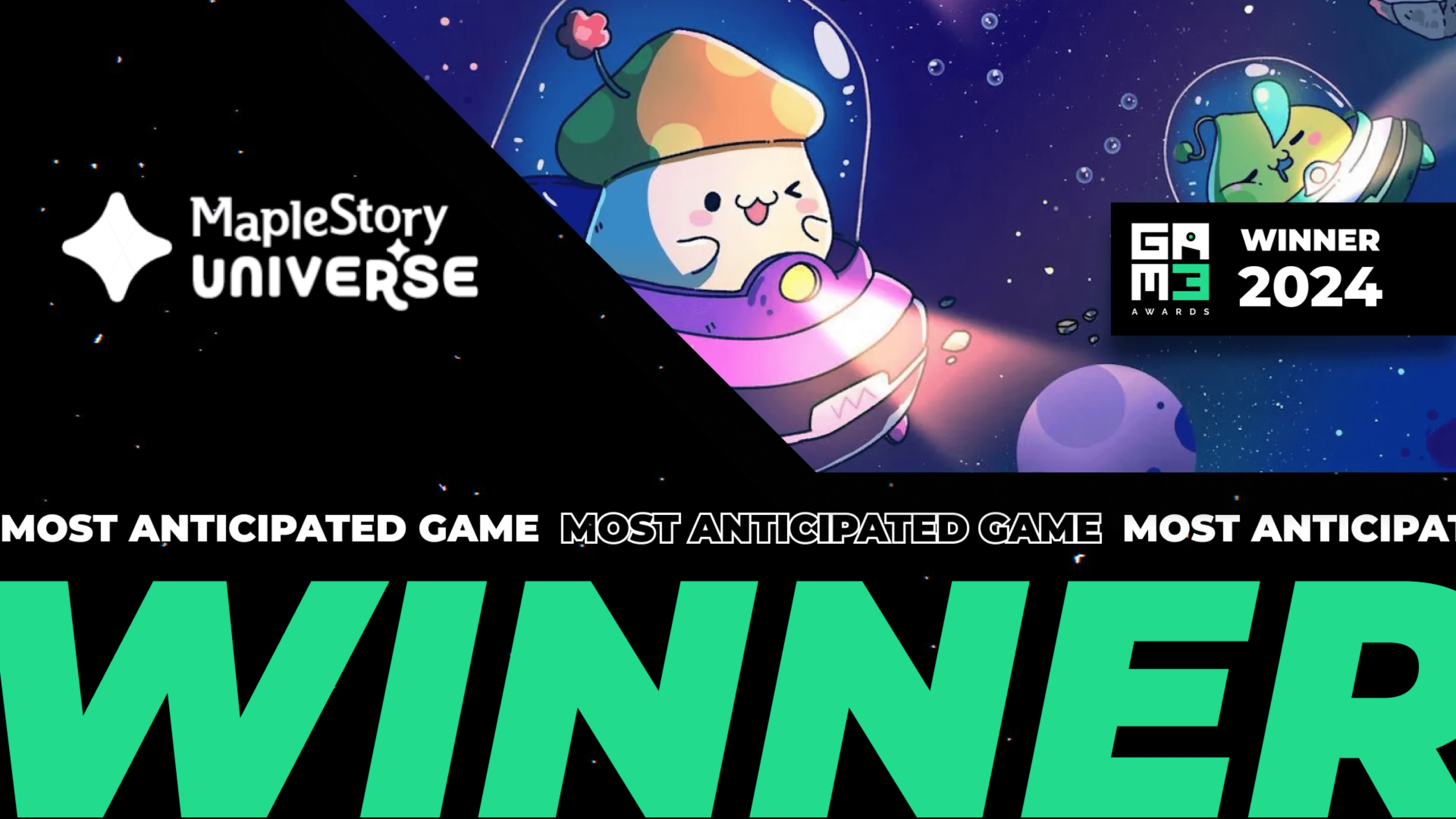 MapleStory Universe, GAM3 Awards에서 "가장 기대되는 게임" 수상 image