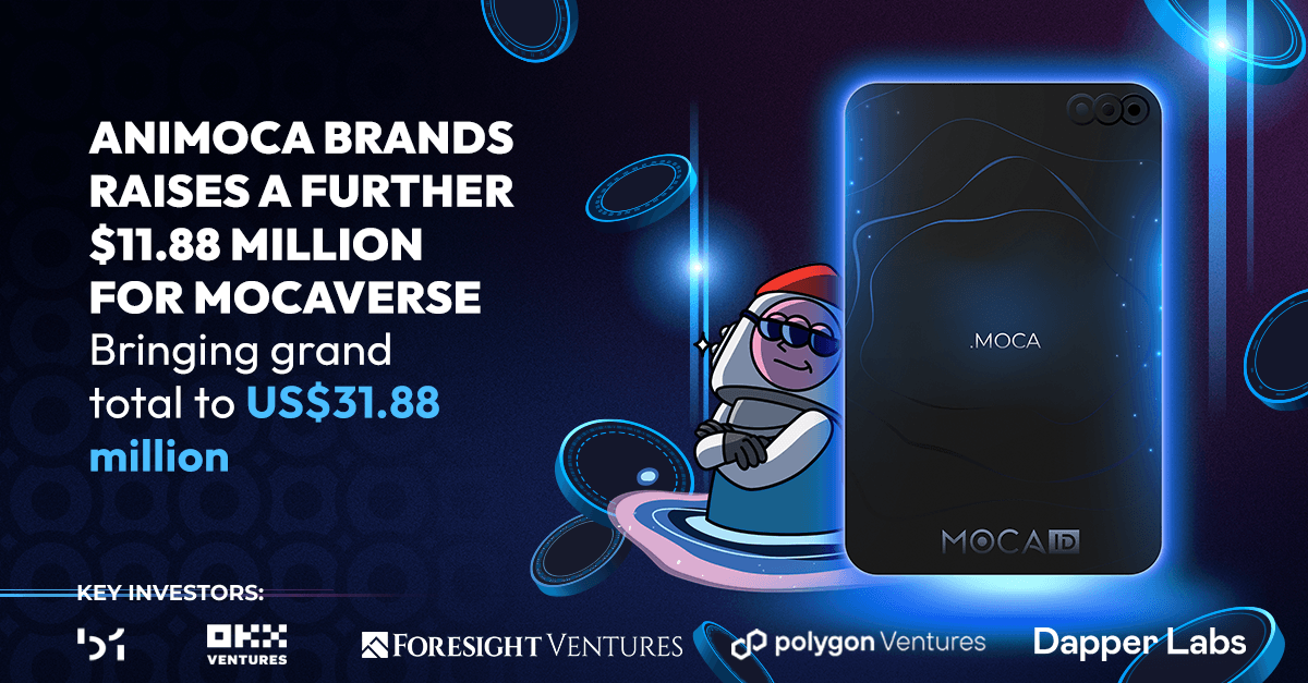 Animoca Brands تجمع 11.88 مليون دولار إضافية لـ Mocaverse image