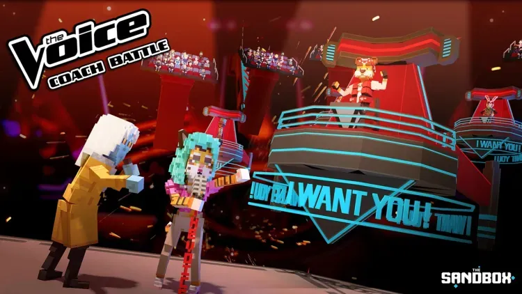 Sand Box Show NBCヒット番組「The Voice」がThe Sandboxで体験版を公開 | GAMES.GG