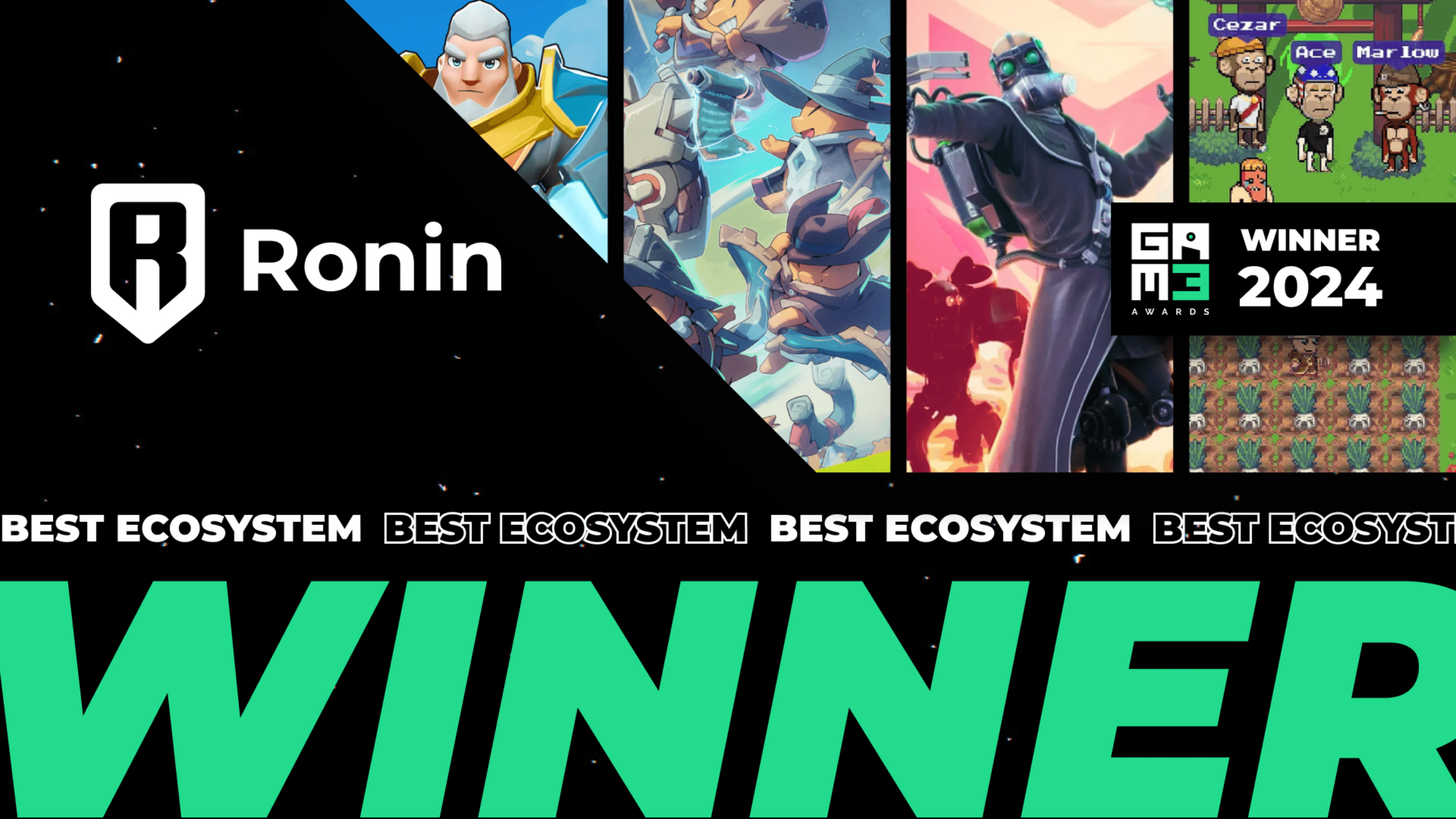 Rot Ecosystem Game Ronin คว้า Best Ecosystem ในงาน GAM3 Awards 2024 | GAMES.GG