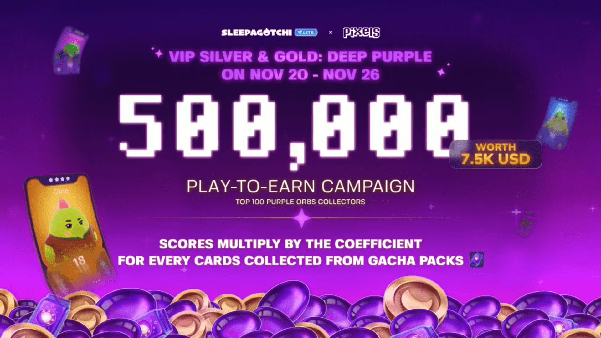 Sleepagotchi Event Offers 500k+ PIXEL Rewards | GAMES.GG