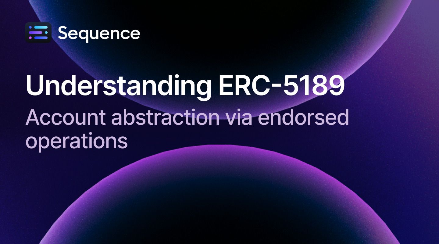 ¿Qué es la abstracción de cuenta ERC-5189? | GAMES.GG
