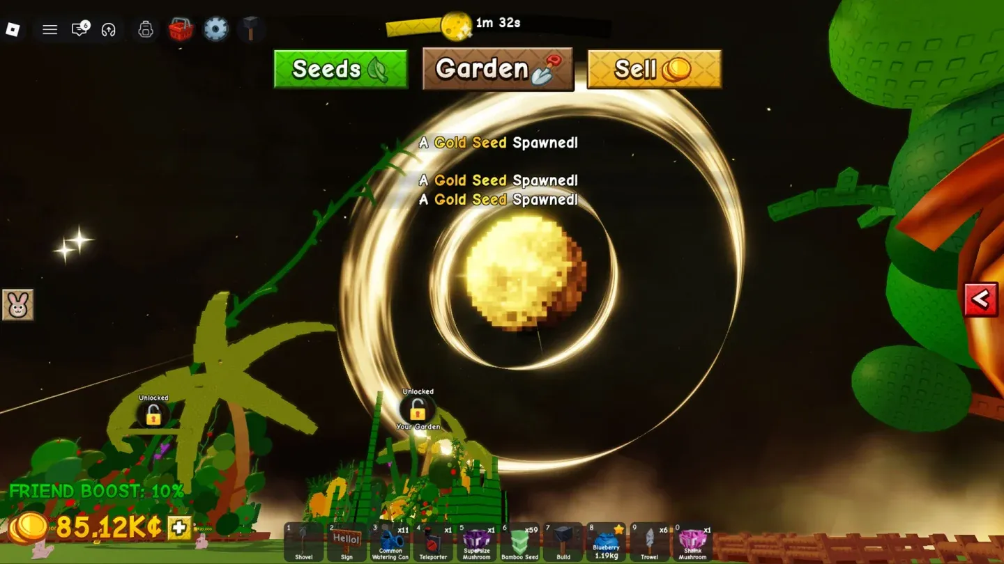 Midas Moon seed spawn locations