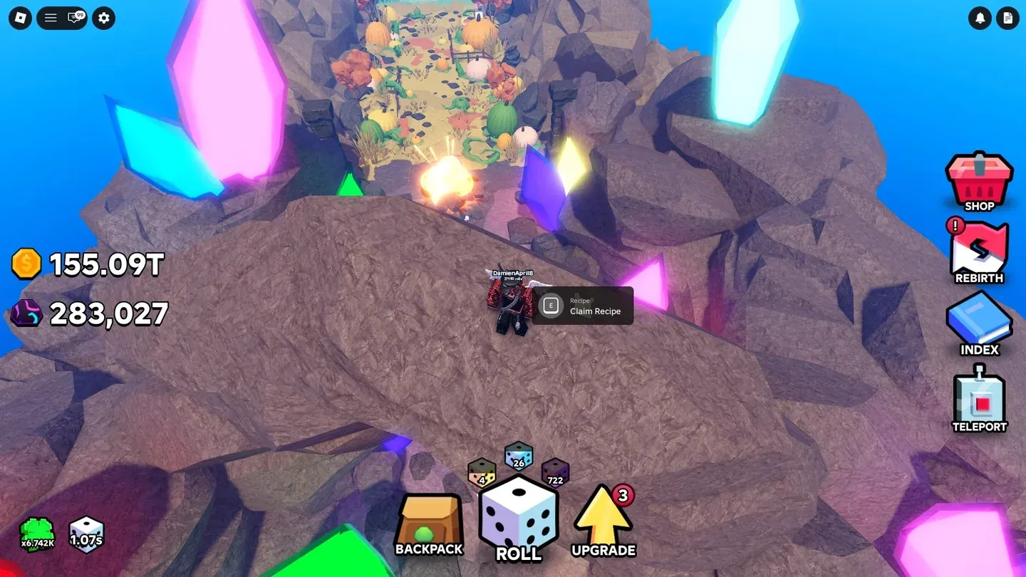 Astro recipe on Crystal Cavern arch