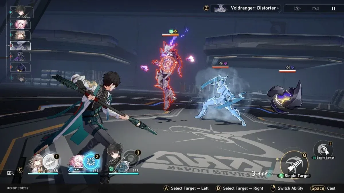 Nihility path roster view