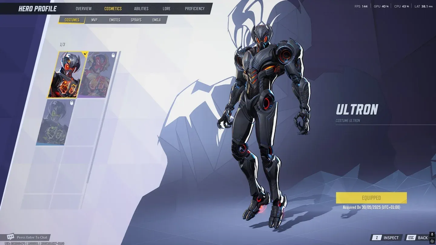 免费 Ultron 皮肤奖励