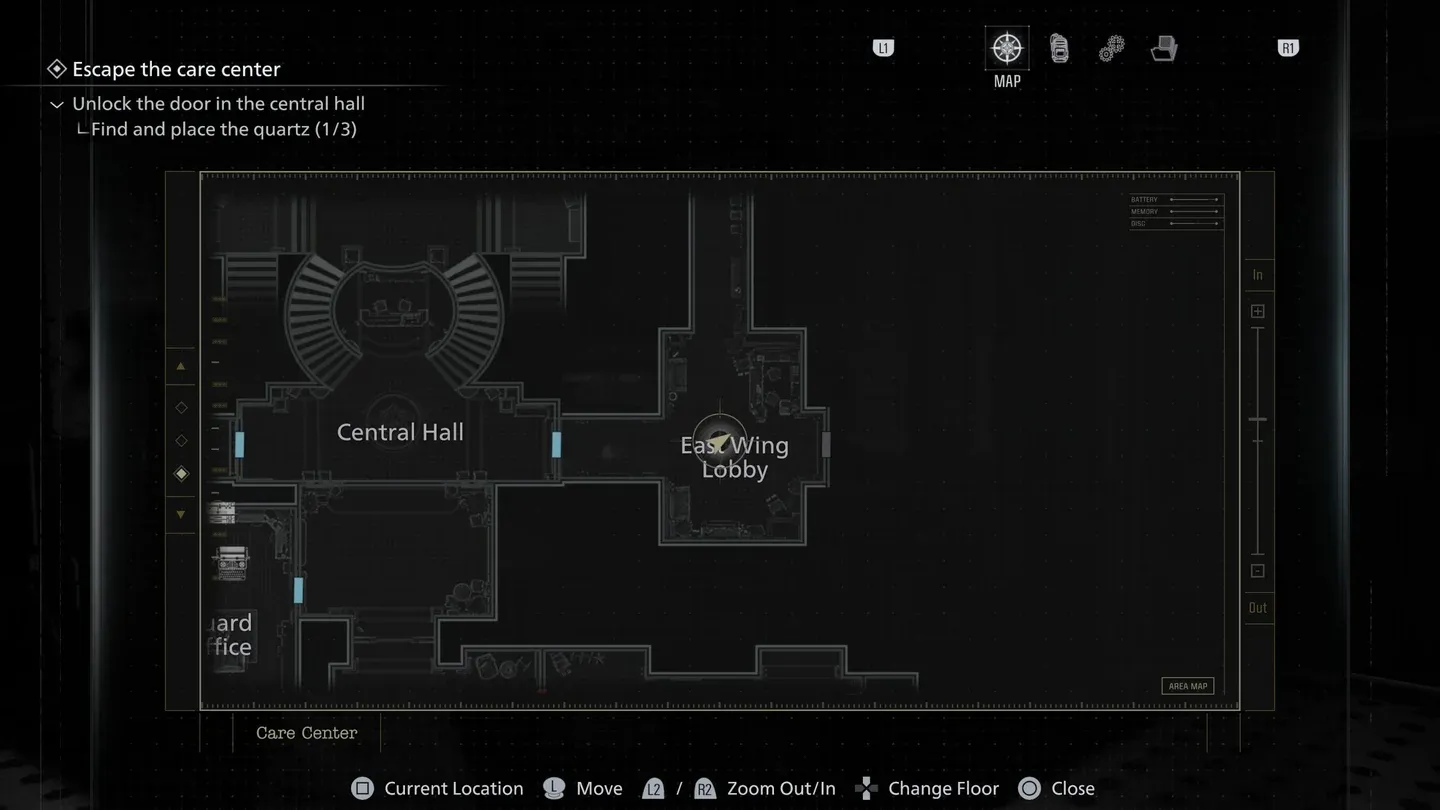 East Raccoon City statue map