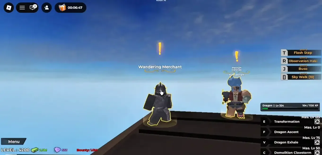 Wandering Merchant spawn spots