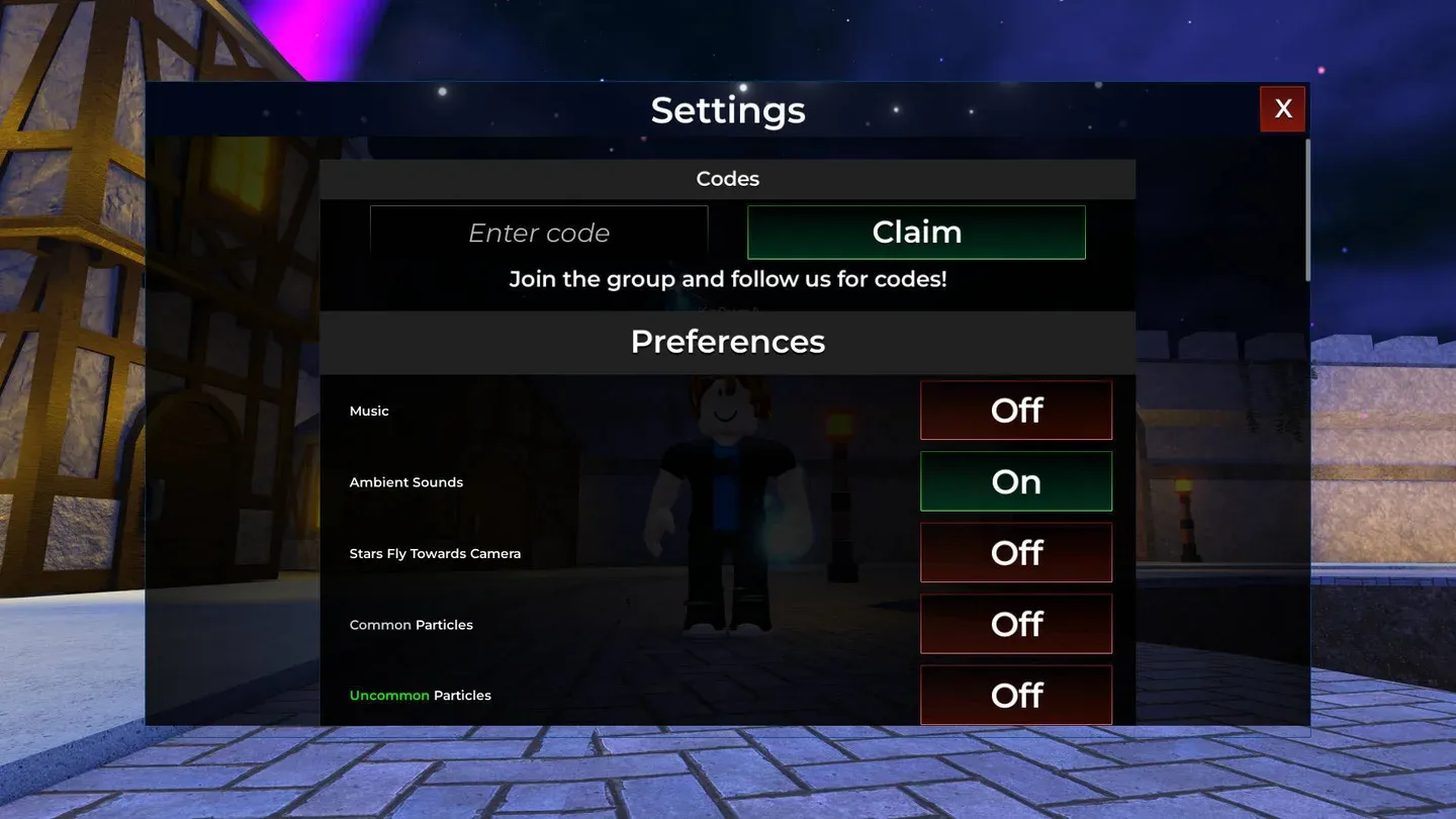 Redeem codes for free rewards