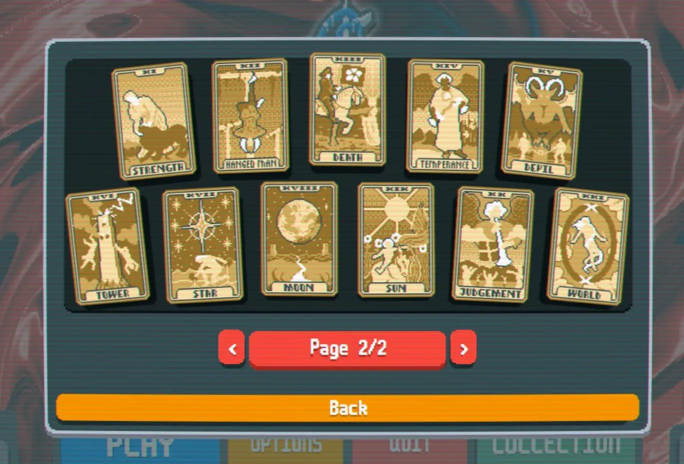 Tarot cards appear in the shop
