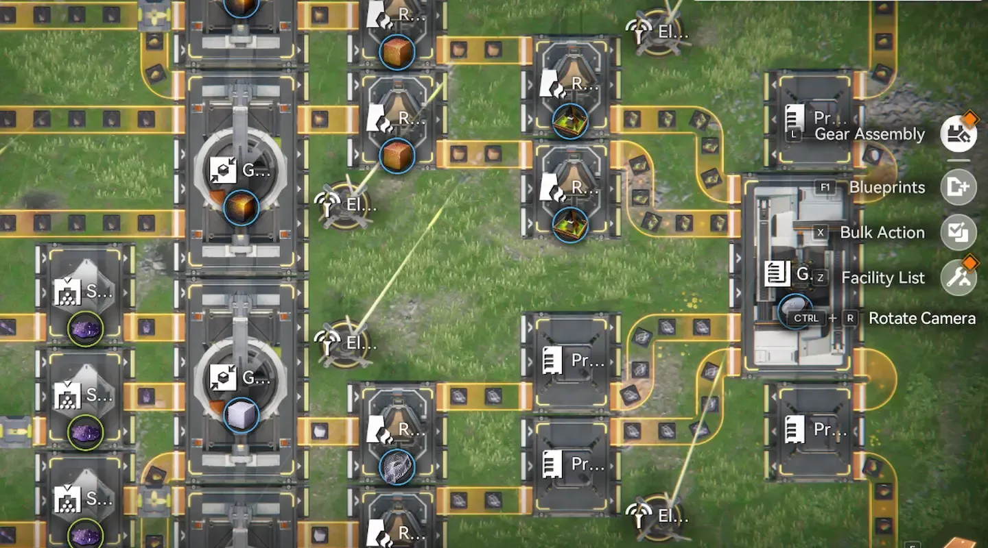 Effizienter Fabrikbauplan in Aktion