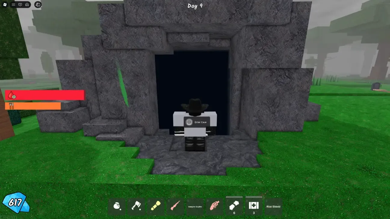 Optimal cover positions in caves