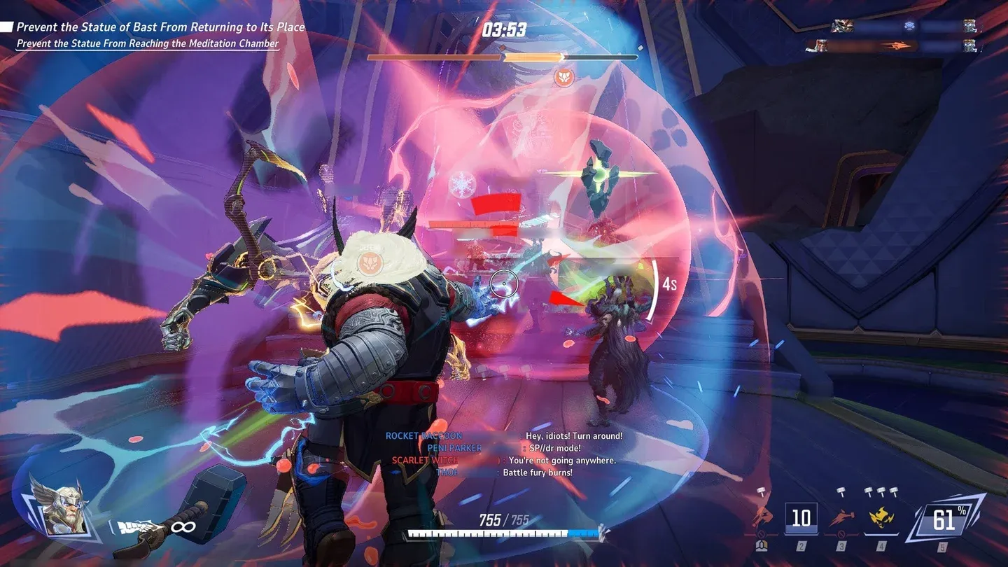Mjolnir Bash in action