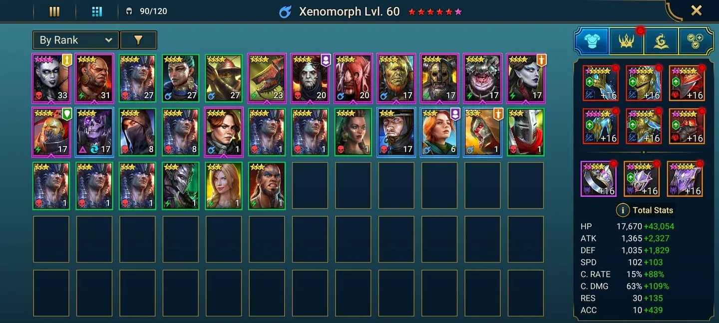Build your Clan Boss roster