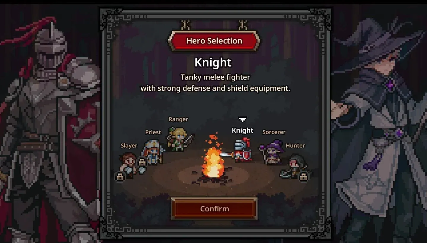 Choose your starting hero class