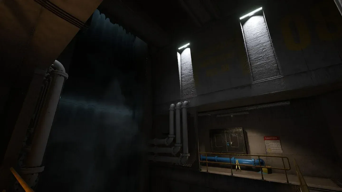 A corridor inside the facility in SCP Secret Laboratory