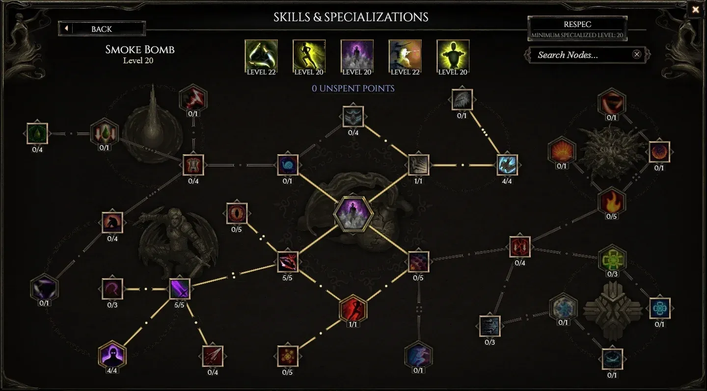 Shadow Cascade ability spec
