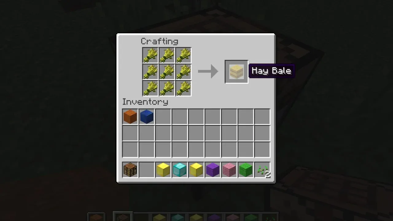 Hay Bales from village pens