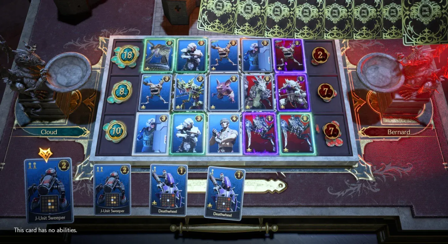 Queens Blood deck builder screen