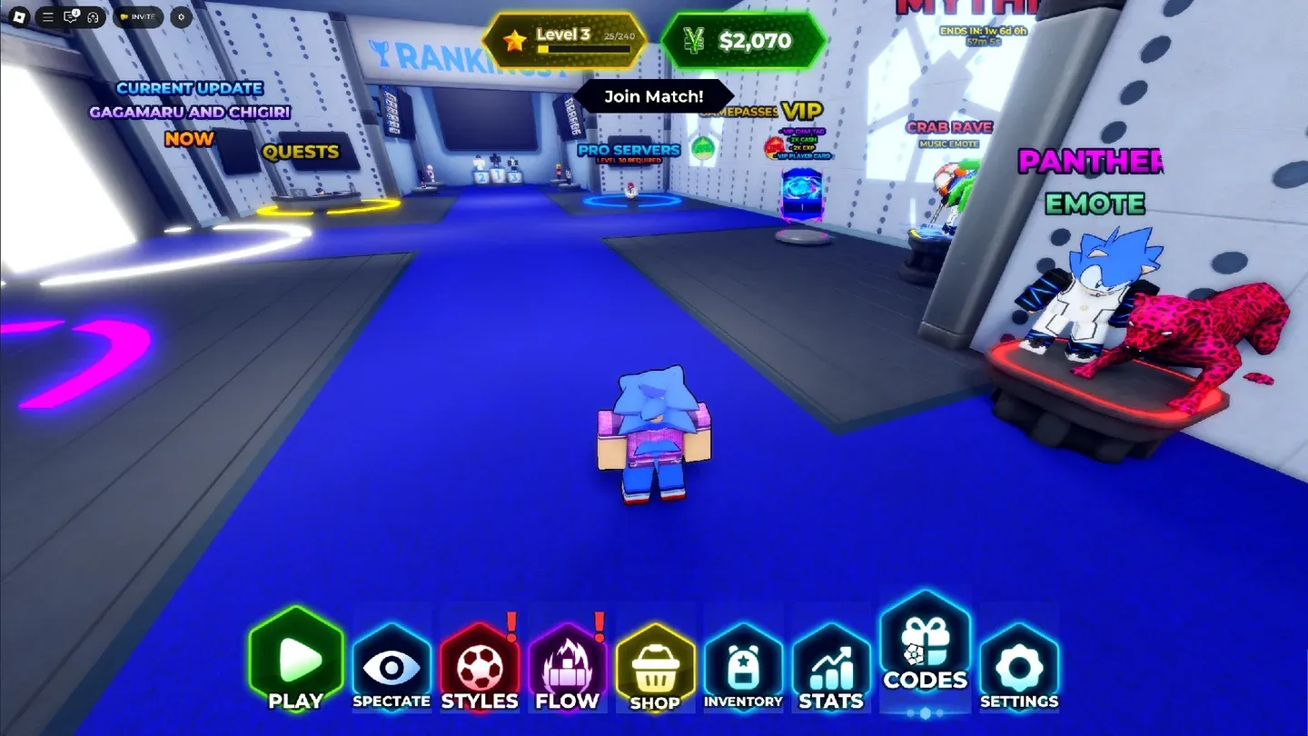 Flow selection overlay screen