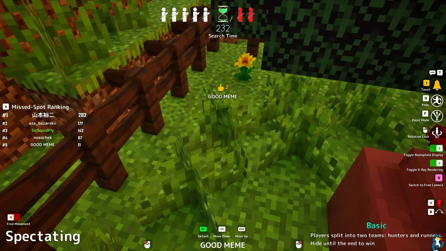 Crouch pose on Minecraft map