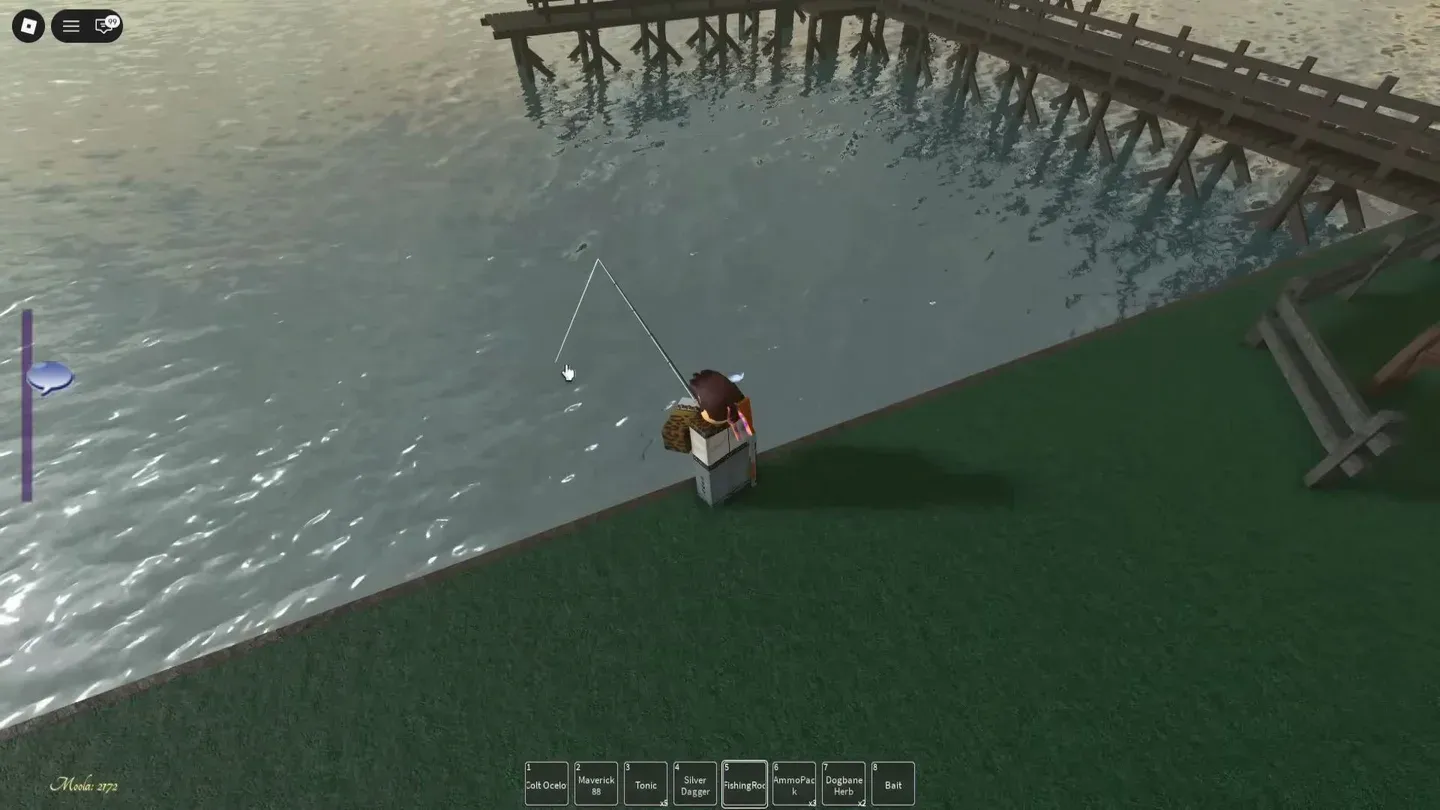 QTE prompt during fishing