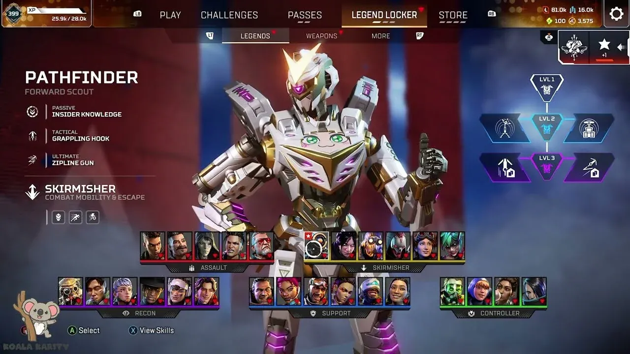 Level 3 upgrade options
