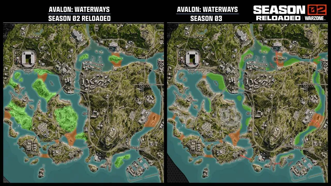 Avalon map changes Season 3