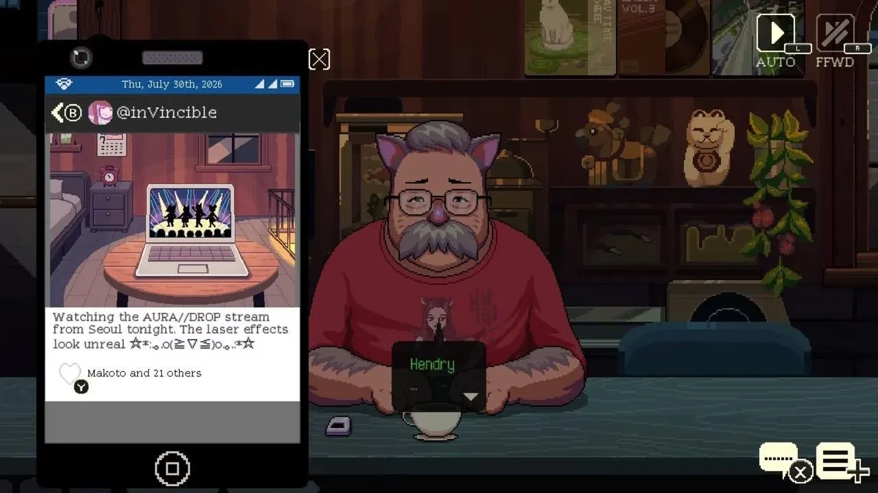 Tomodachill reveals hidden story context
