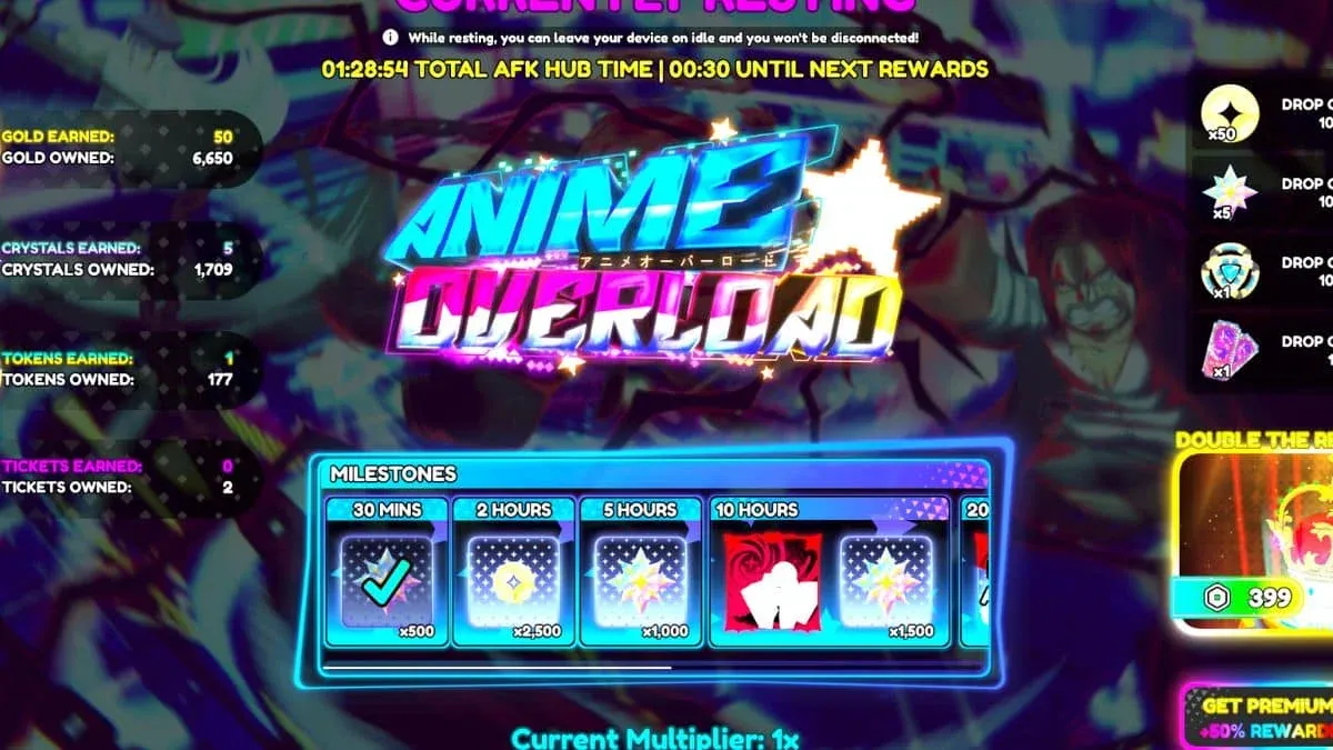 Pantalla de selección de tiradas de rasgos
