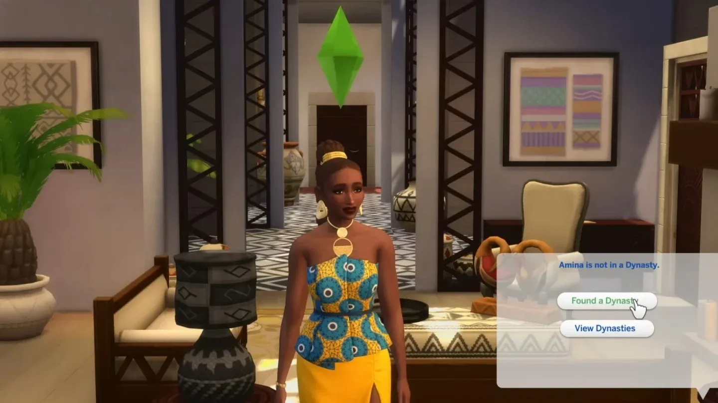 Dynasty creation screen