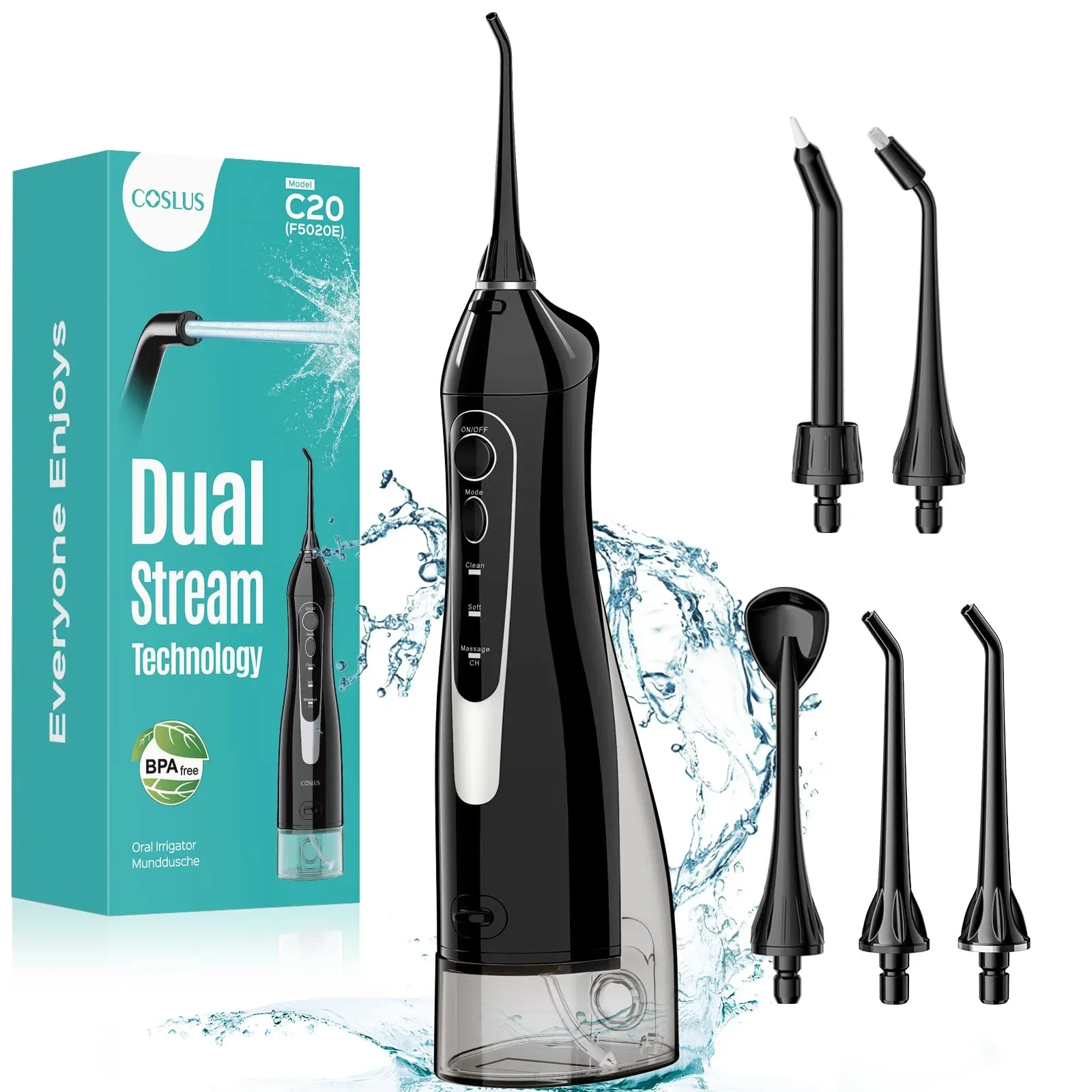 Coslus C20 Cordless Water Flosser Drops 83% to Just $6.99