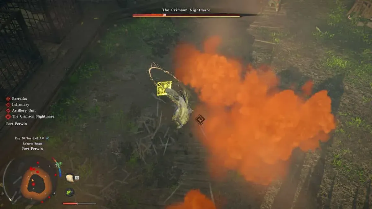 Aerial Force Palm overhead strike