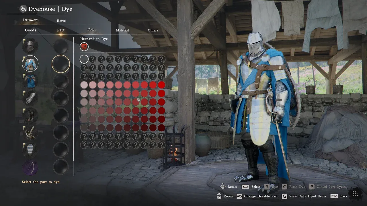 Crimson Desert : Tous les colorants et comment les obtenir