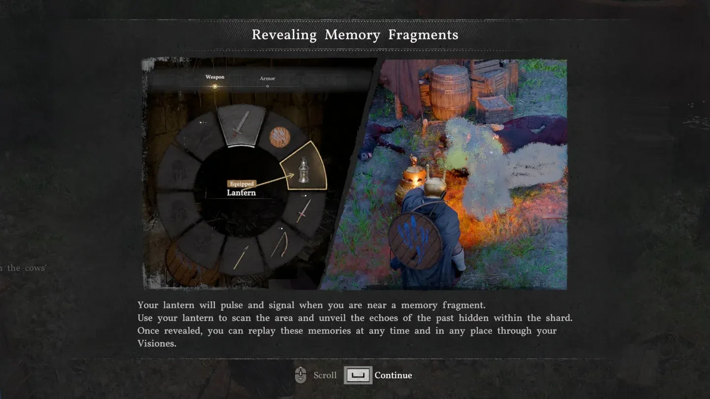 Lantern scanning for fragments