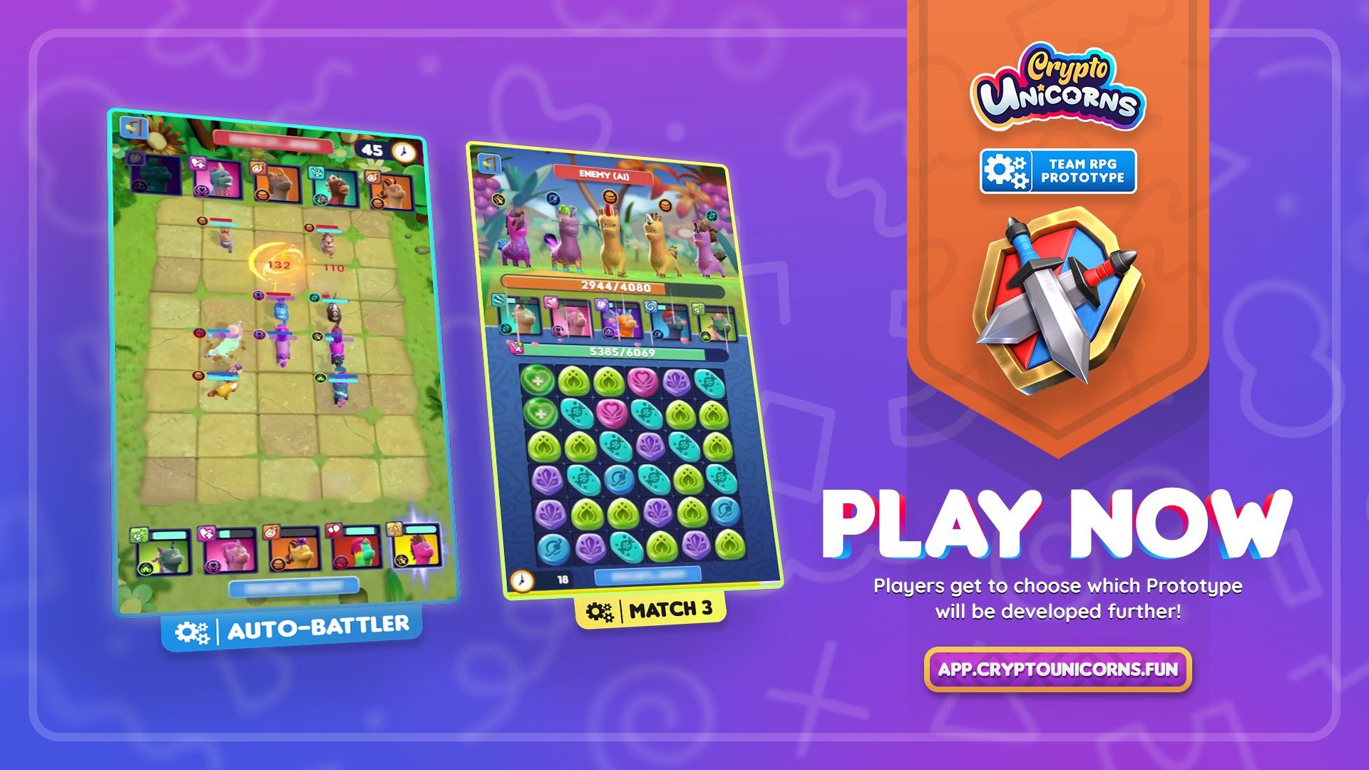 Crypto Unicorns lanza minijuegos de rol en equipo image