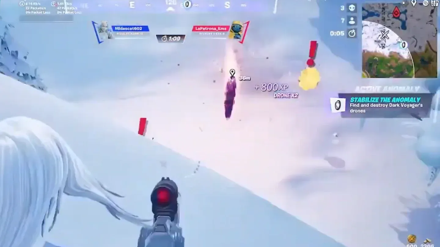 Attaque de charge laser du drone