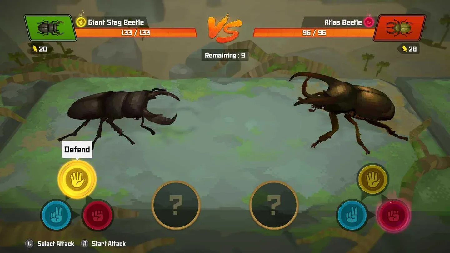 Beetle battles use rock-paper-scissors