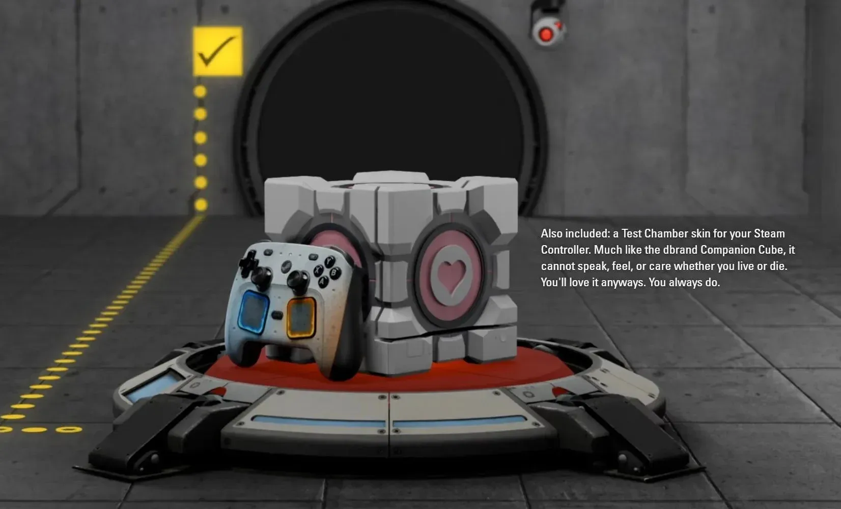 Dbrand's Companion Cube Steam Machine Wrap Is Dead After Valve Steps In