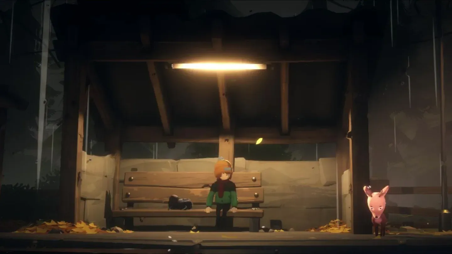 The first meeting at the bus stop