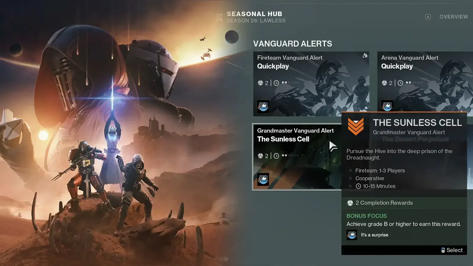 Destiny 2 Grandmaster Vanguard Alert Weapon for April 2026