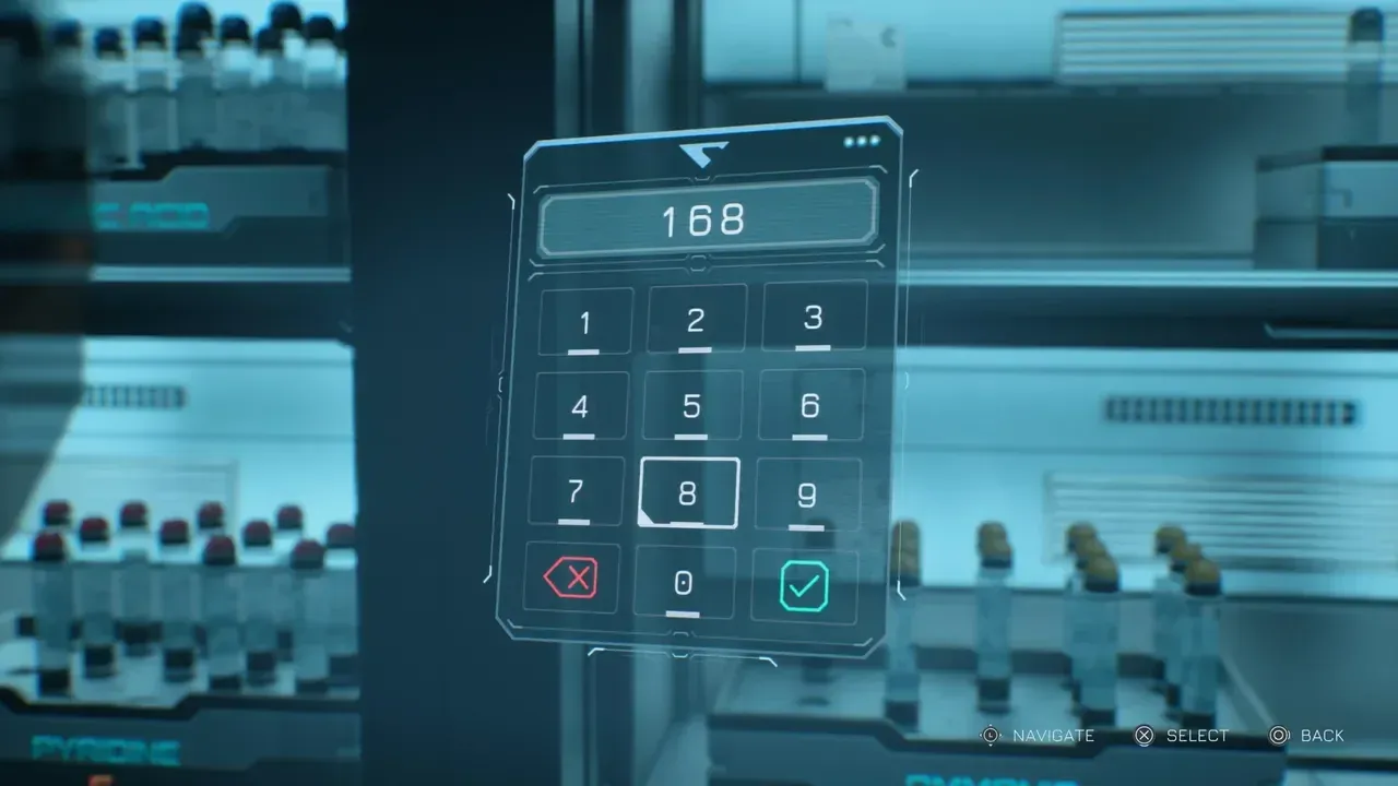 Code 168 unlocks the cabinet