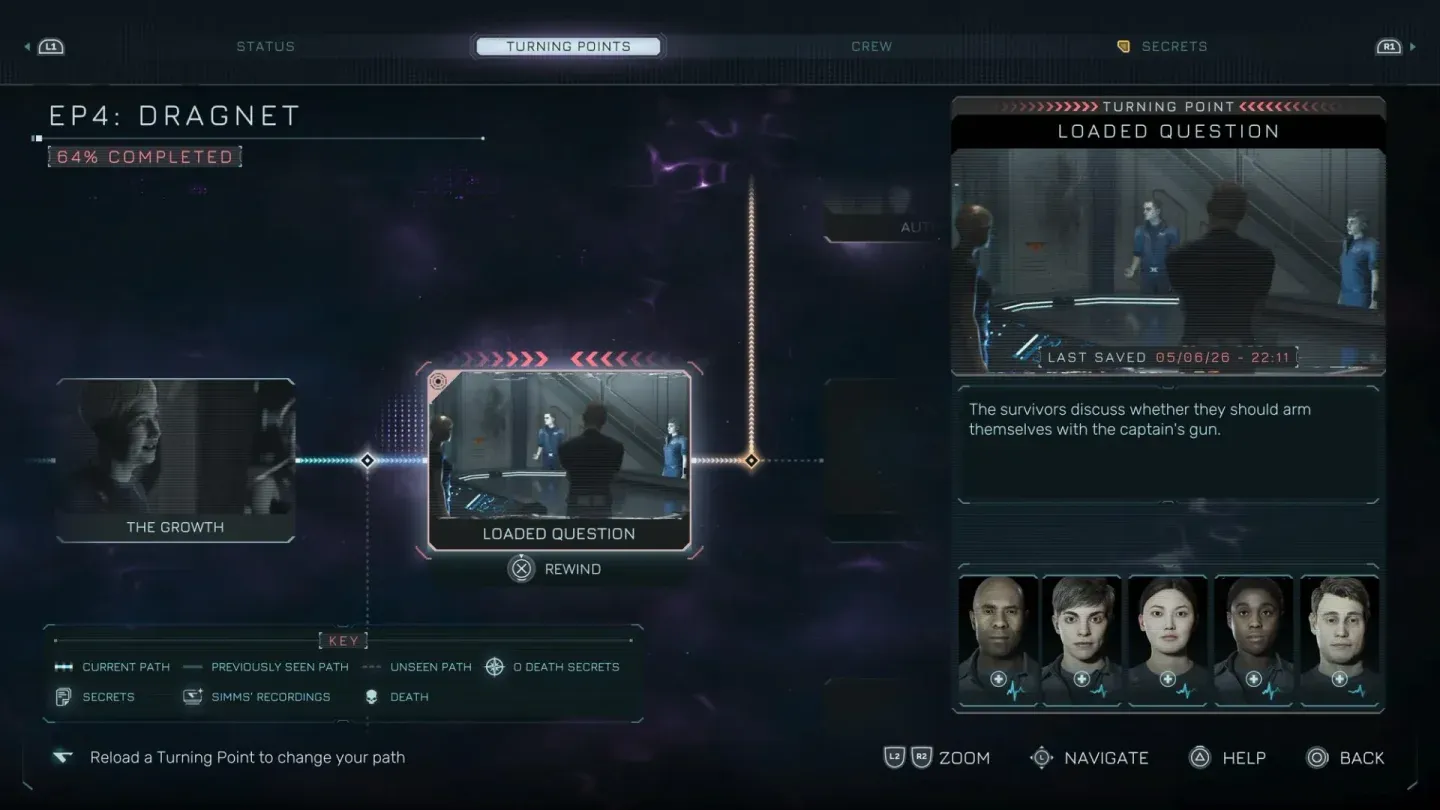 Check traits after each choice