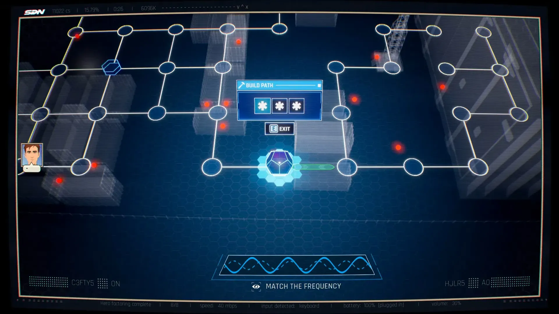 Lockdown puzzle showing proper charge distribution paths