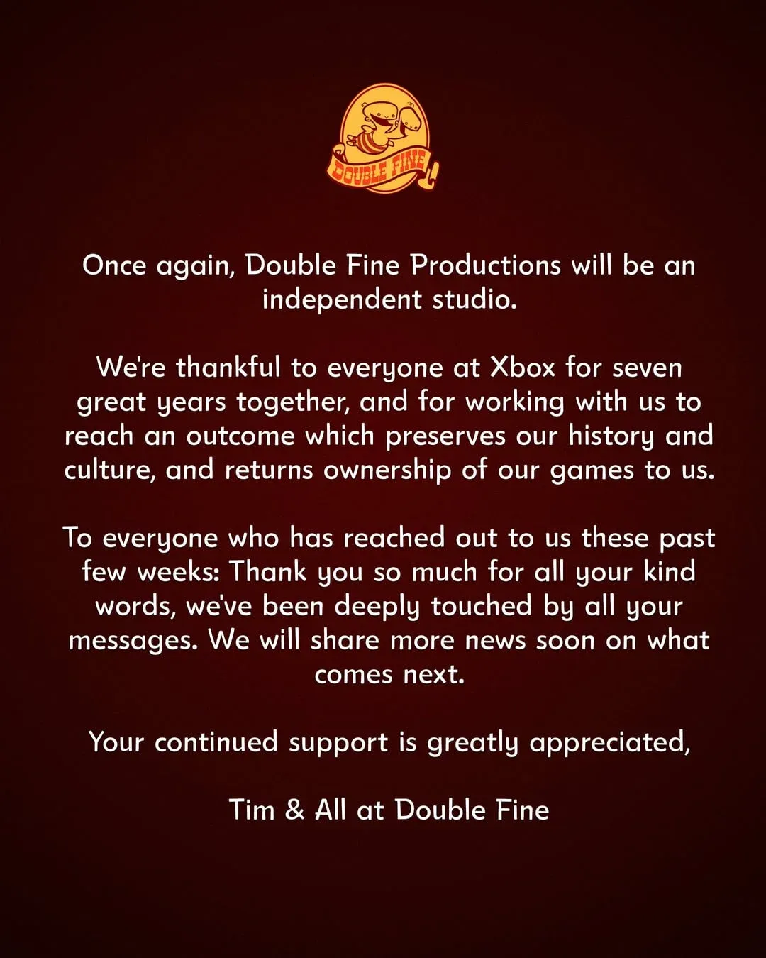 Double Fine and Compulsion Games Exit Xbox With Their IPs Intact
