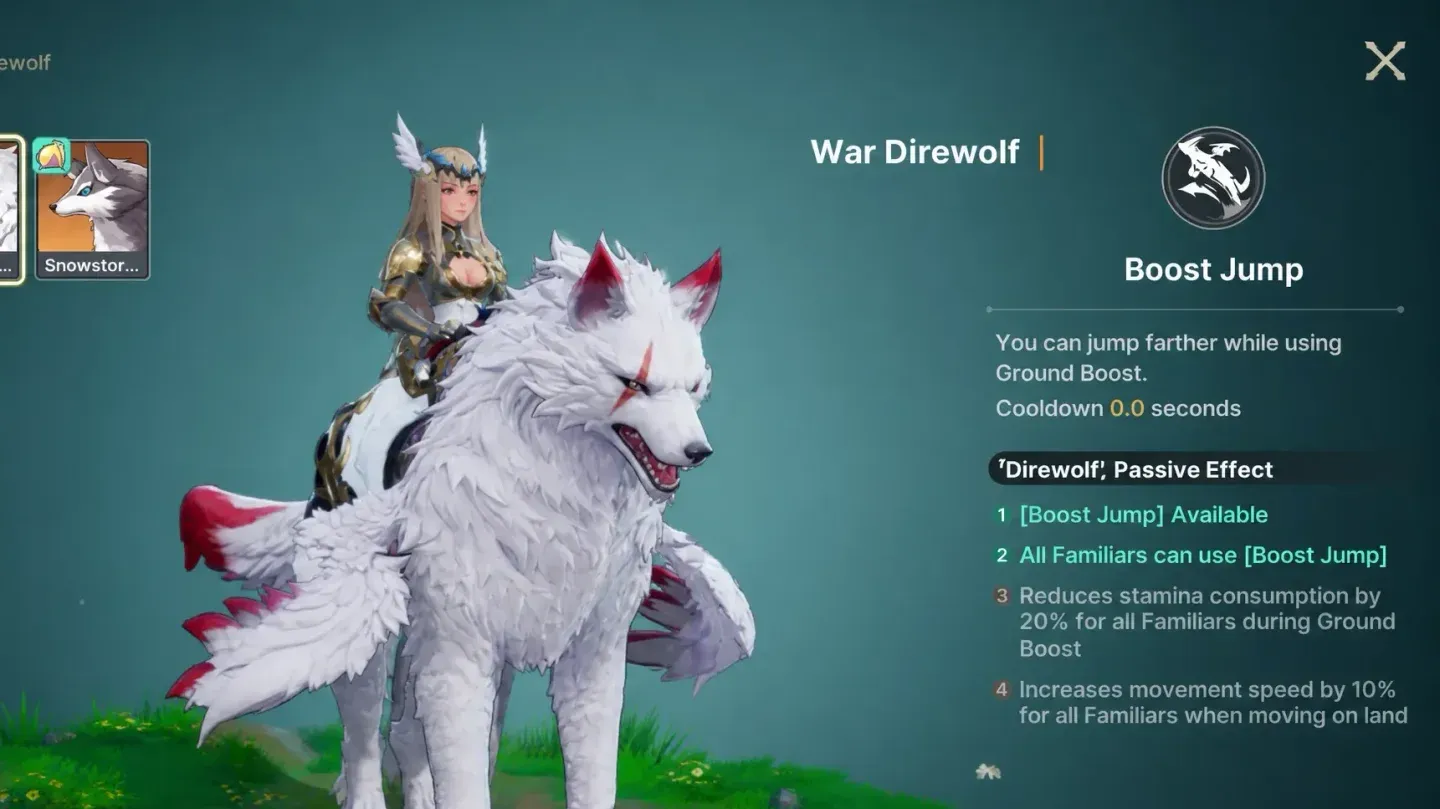 Stormy Direwolf Boost Jump