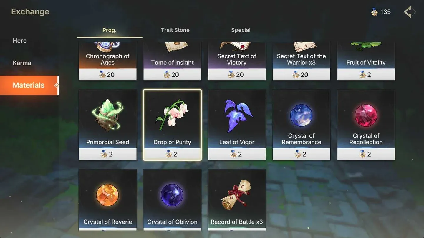 Monster Essence dungeon selection