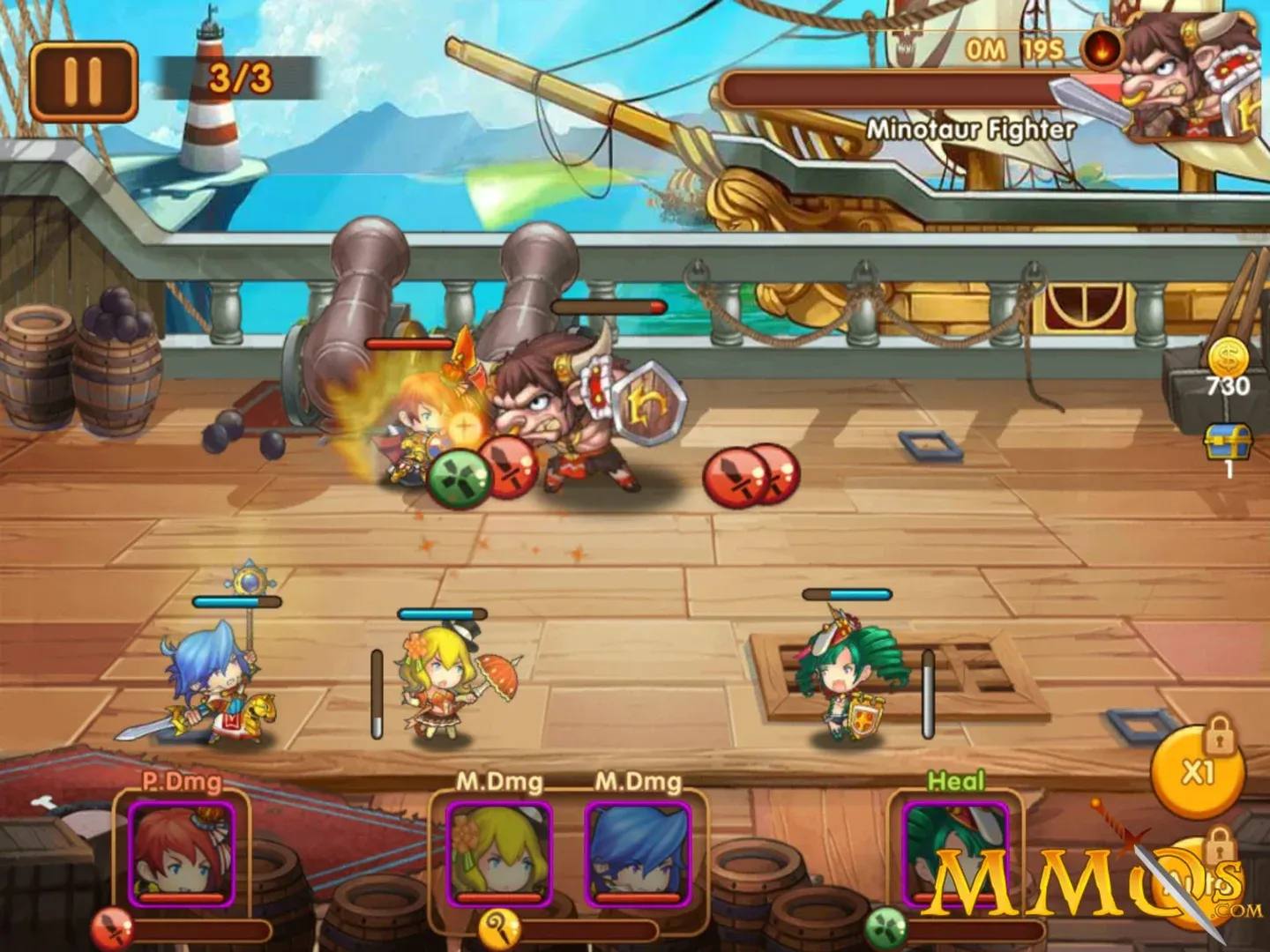 Boss combat in Dungeon Heroes